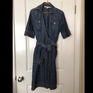 Diane Von Furstenberg Denim Wrap dress Size 4